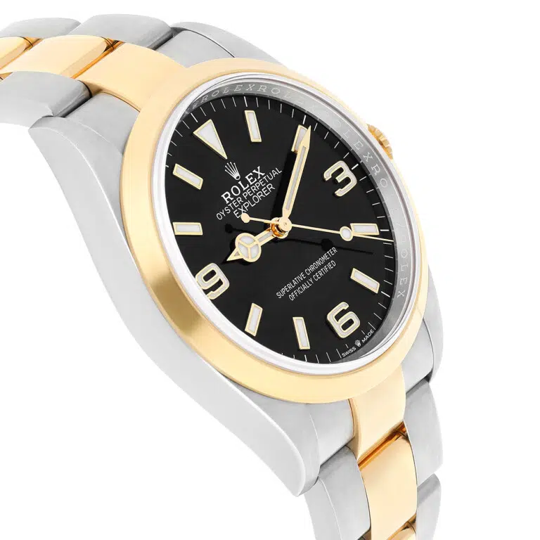 Rolex Oyster Perpetual Explorer 36mm 124273-0001 Black Dial Stainless Steel Yellow Gold Watch 2022 – image 5