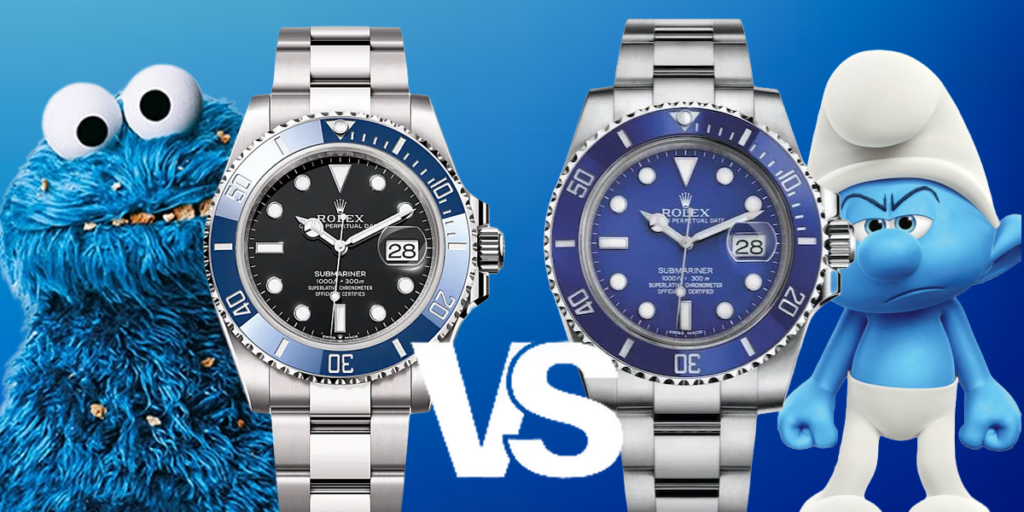 Rolex Submariner Cookie Monster vs Smurf