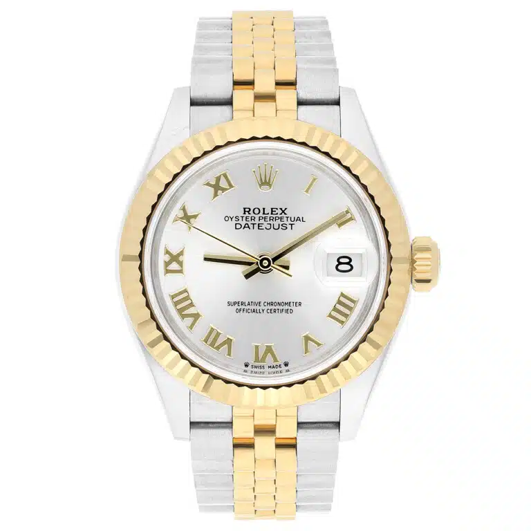Rolex Datejust 28 279173 Fluted Bezel Silver Roman Dial Jubilee Bracelet Steel/Yellow Gold Lady Watch 2025 – image 2