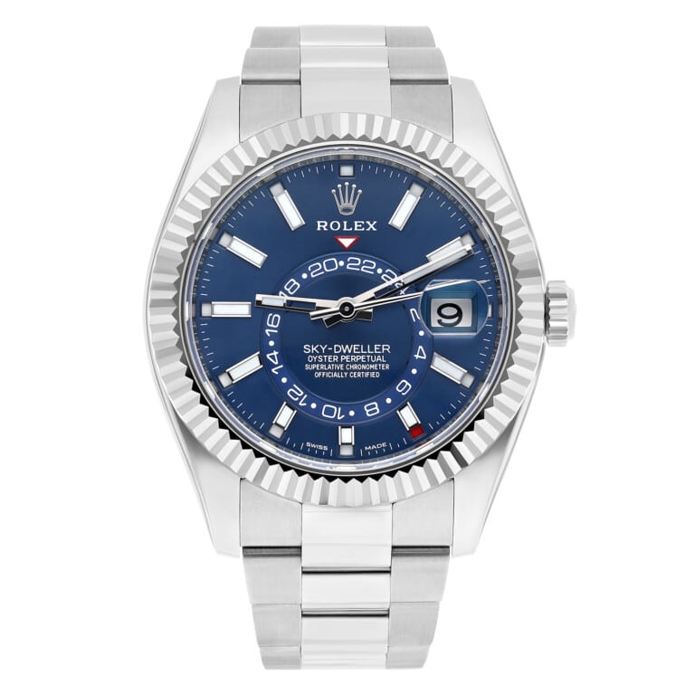 Rolex Sky-Dweller 326934 42mm Blue Dial Oyster Bracelet Stainless Steel Watch 2023 – alternate view