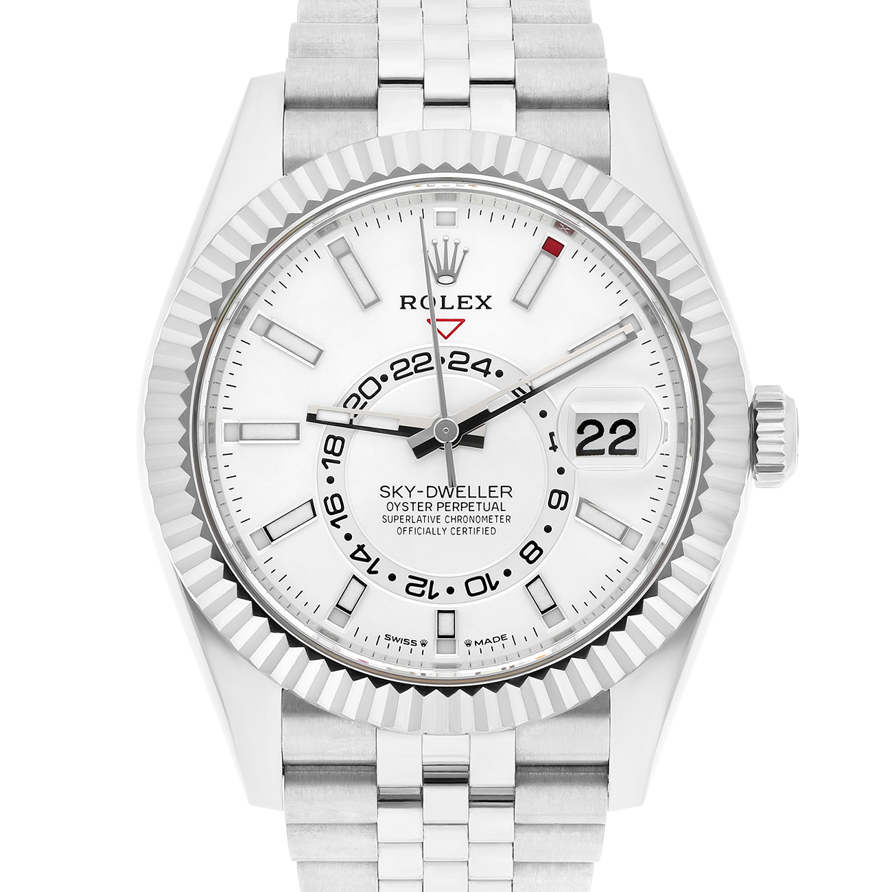 Rolex Sky-Dweller 336934-0004 42mm White Dial Jubilee Stainless Steel - 2024
