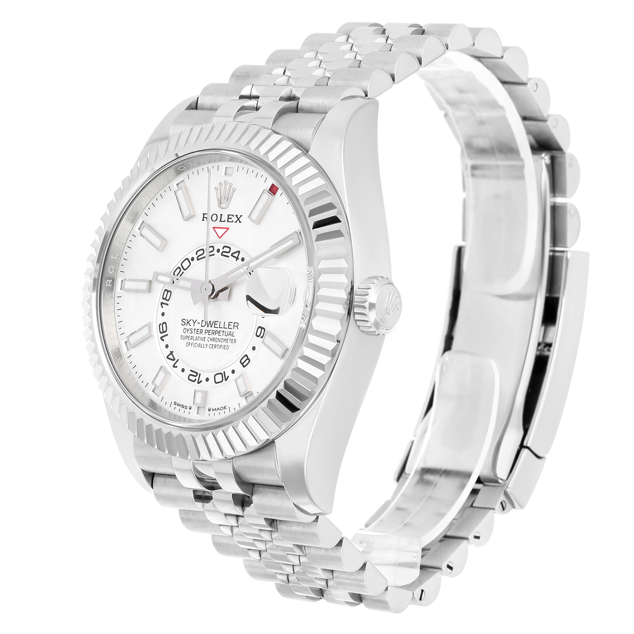 Rolex Sky-Dweller 336934-0004 42mm White Dial Jubilee Stainless Steel - 2024