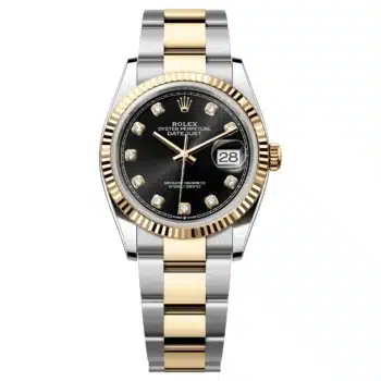 Rolex Datejust 126233-0022 Bright Black Dial 36 MM Oyster Bracelet