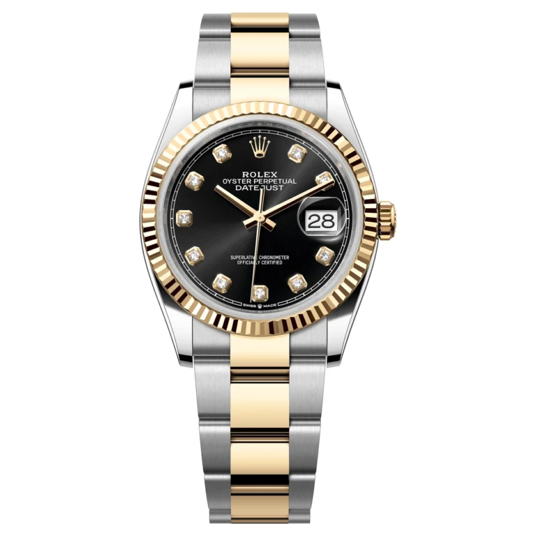 Rolex Datejust 126233-0022 Bright Black Dial 36 MM Oyster Bracelet