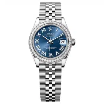 Rolex Datejust 278384RBR-0037 Bright Blue Dial 31 MM Jubilee Bracelet