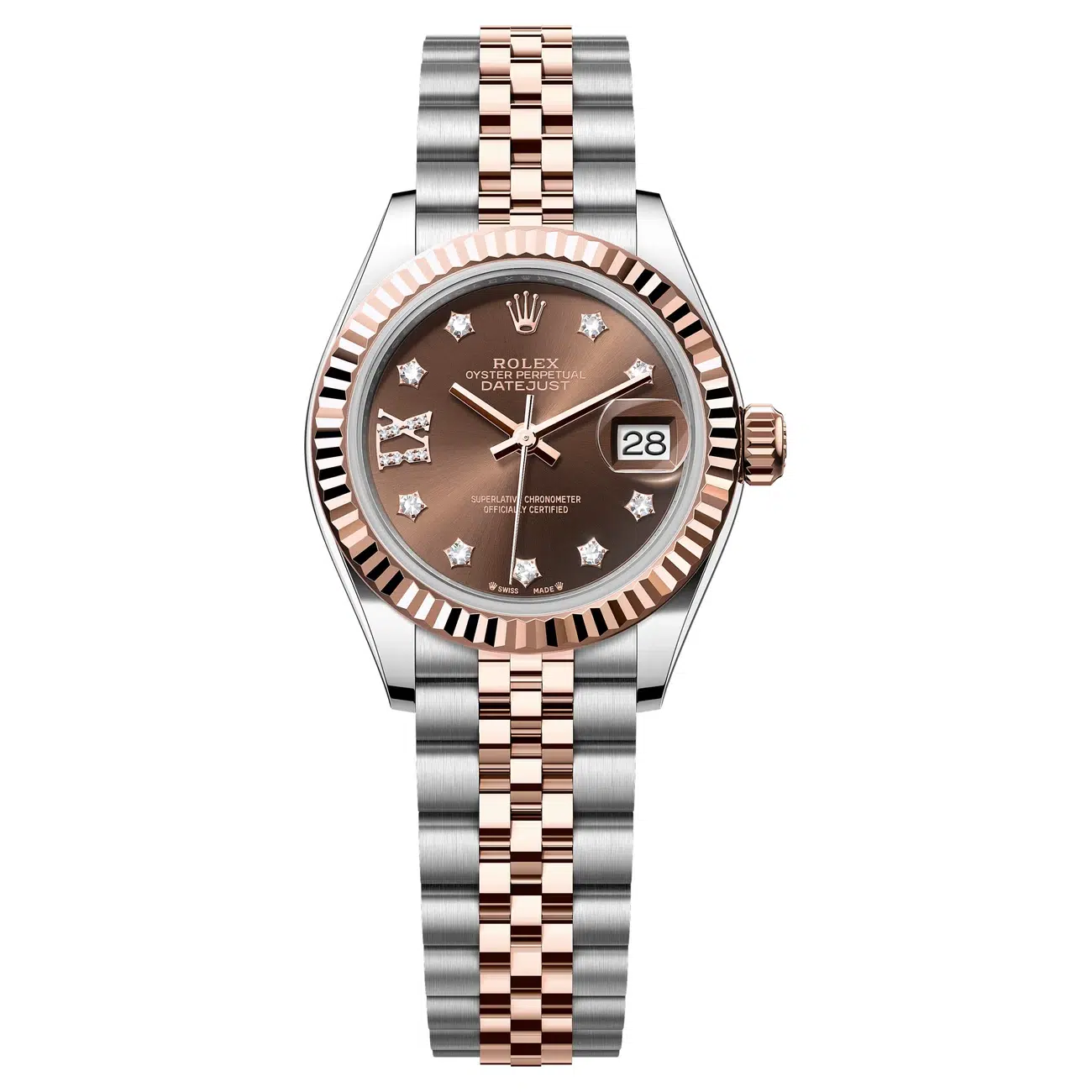 Rolex Lady-Datejust 279171-0003 Chocolate Dial 28 MM Jubilee Bracelet