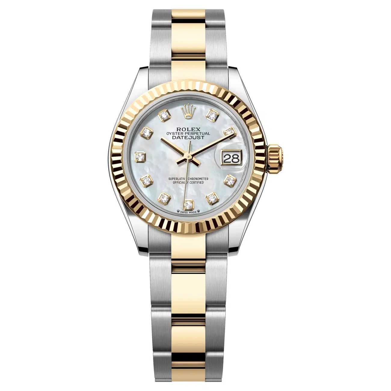 Rolex Lady-Datejust 279173-0014 Mother of Pearl White Dial Oyster Bracelet