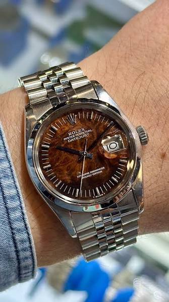 rolex wood dial
