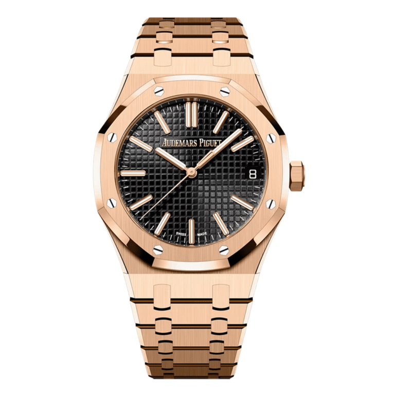Audemars Piguet Royal Oak 15510OR.OO.1320OR.04 41mm Black Dial Pink Gold Watch