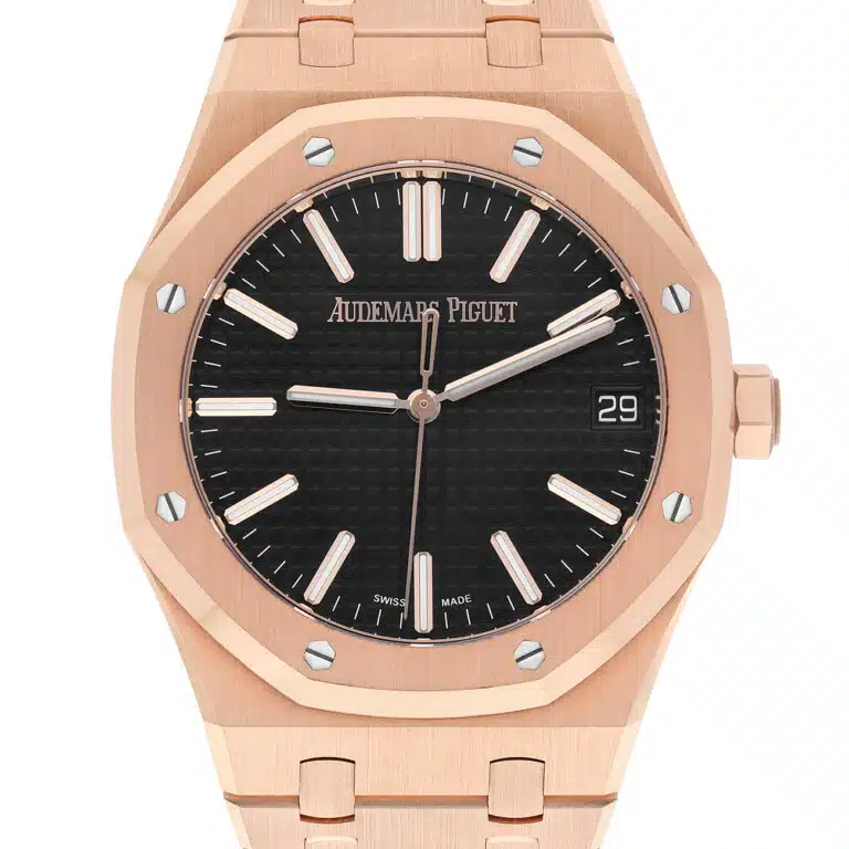 Audemars Piguet Royal Oak 15510OR.OO.1320OR.04 41mm Black Dial Pink Gold Watch – image 3