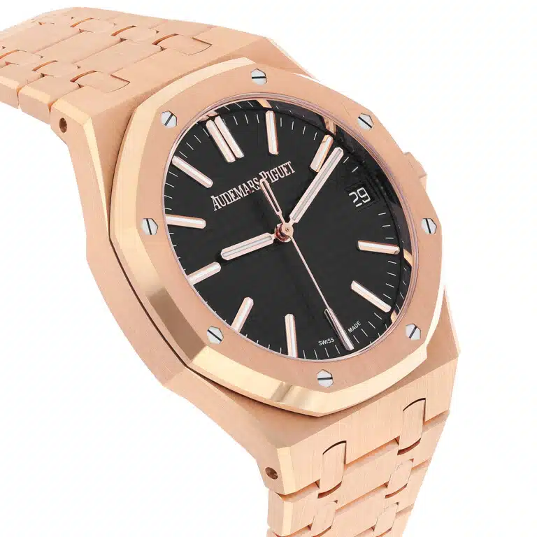 Audemars Piguet Royal Oak 15510OR.OO.1320OR.04 41mm Black Dial Pink Gold Watch – image 5