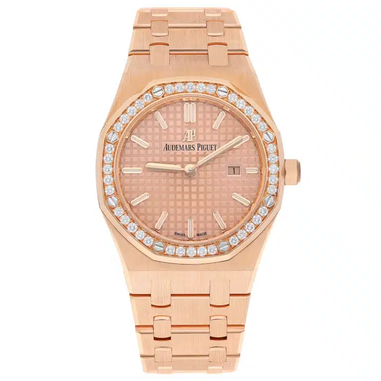 Audemars Piguet Royal Oak 67651or.zz.1261or.03 33mm Diamond Bezel Pink Dial Rose Gold – image 2