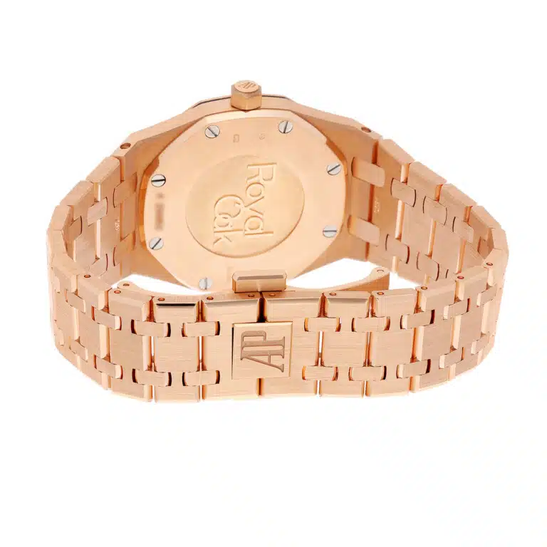 Audemars Piguet Royal Oak 67651or.zz.1261or.03 33mm Diamond Bezel Pink Dial Rose Gold – image 8