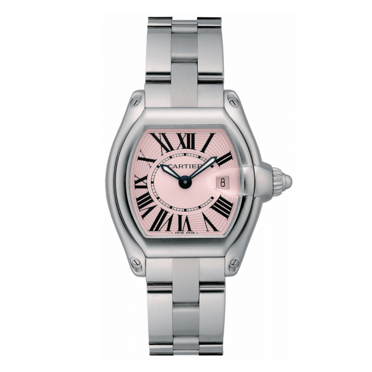 Cartier Pink Dial W62016V3 30 MM Silver-tone Dial Pre-owned