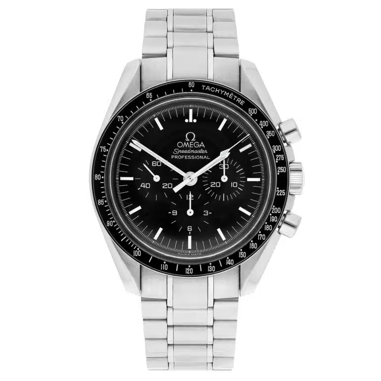 Omega Speedmaster Moonwatch 3572.50.00 stainless steel watch, dial detail