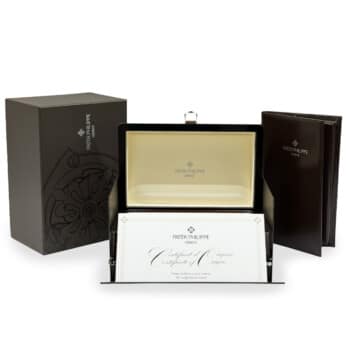 Patek Philippe watch box and papers