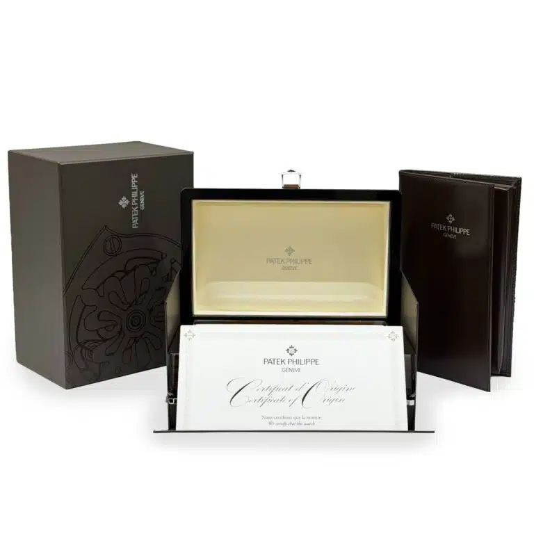 Patek Philippe watch box and papers