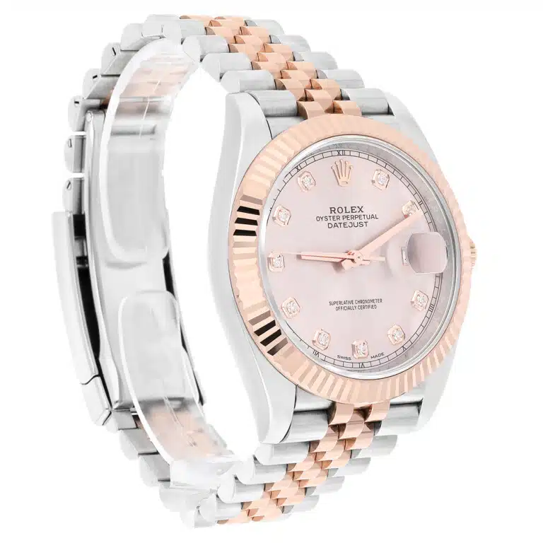 Rolex Datejust 126331-0008 41MM Diamond Sundust Dial Jubilee Bracelet Steel & Rose Gold Watch – image 4