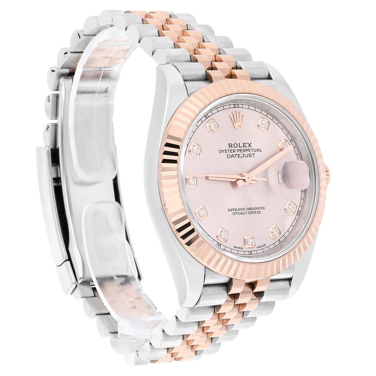 Rolex Datejust 126331-0008 41MM Diamond Sundust Dial Jubilee Bracelet Steel & Rose Gold Watch