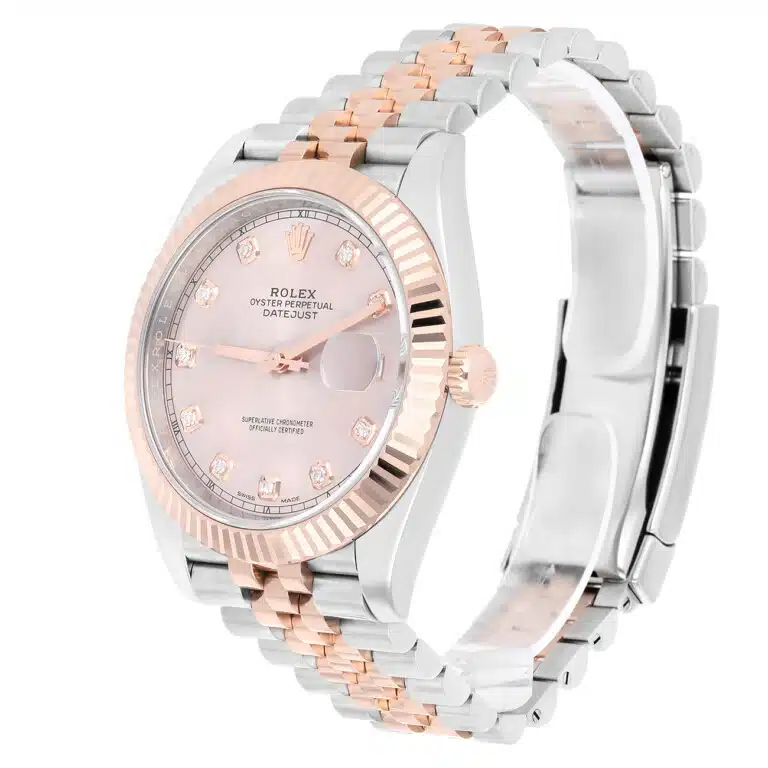 Rolex Datejust 126331-0008 41MM Diamond Sundust Dial Jubilee Bracelet Steel & Rose Gold Watch – image 6