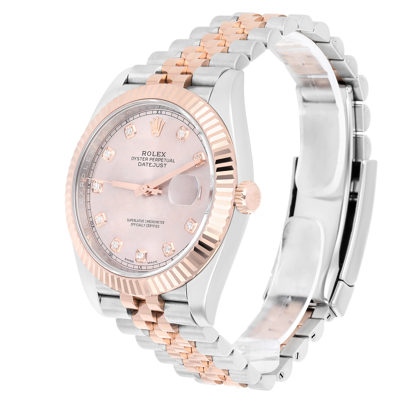 Rolex Datejust 126331-0008 41MM Diamond Sundust Dial Jubilee Bracelet Steel & Rose Gold Watch