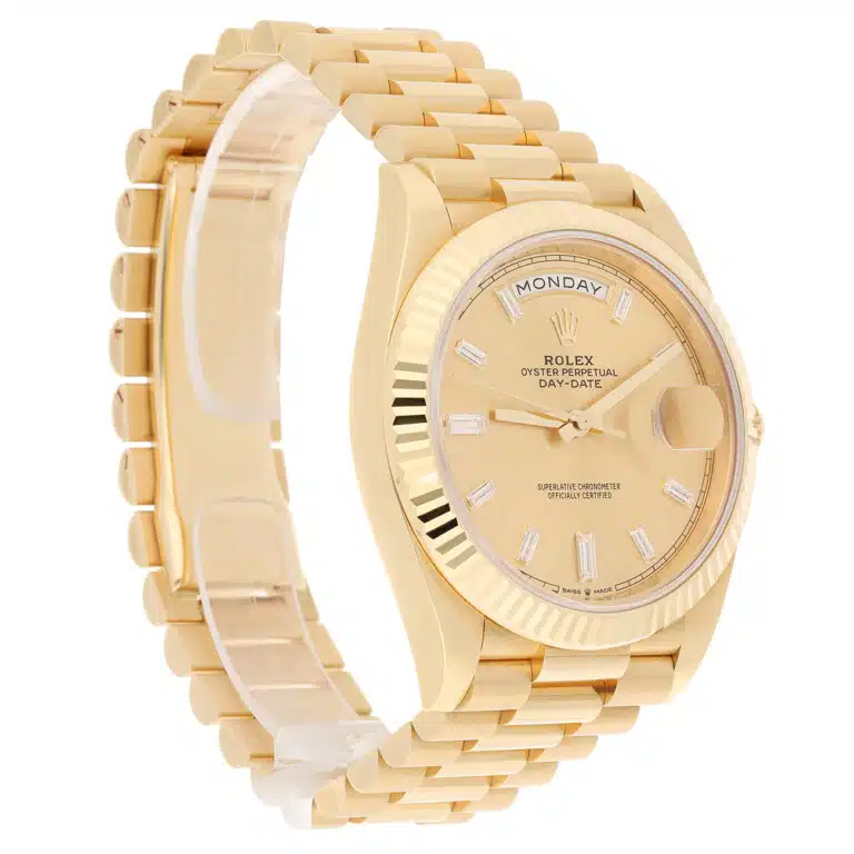 Rolex Day-Date 228238-0005 40mm Champagne Diamond Dial Yellow Gold President Watch – image 4