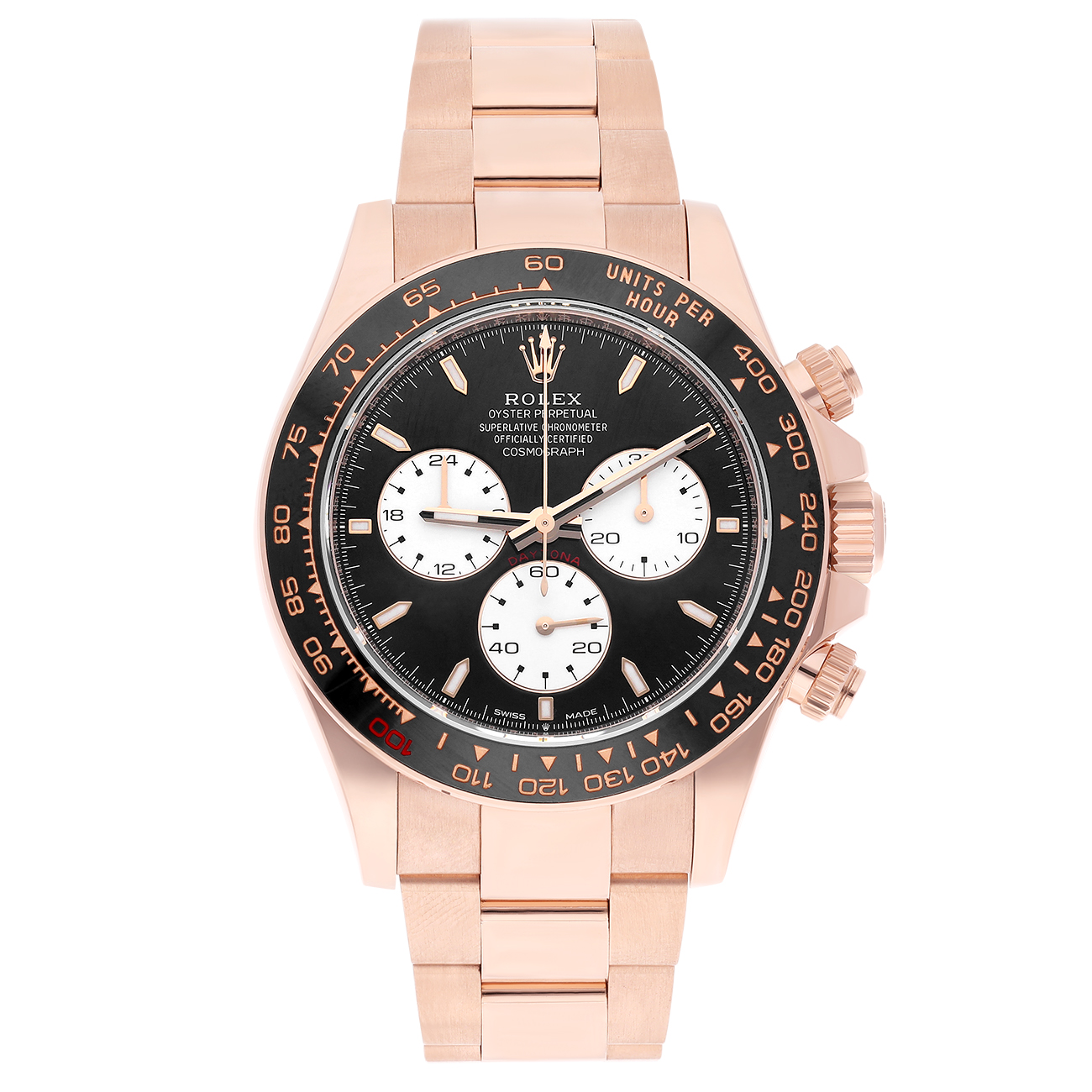 Rolex Cosmograph Daytona 126525LN “Le Mans” Black Dial Rose Gold Watch