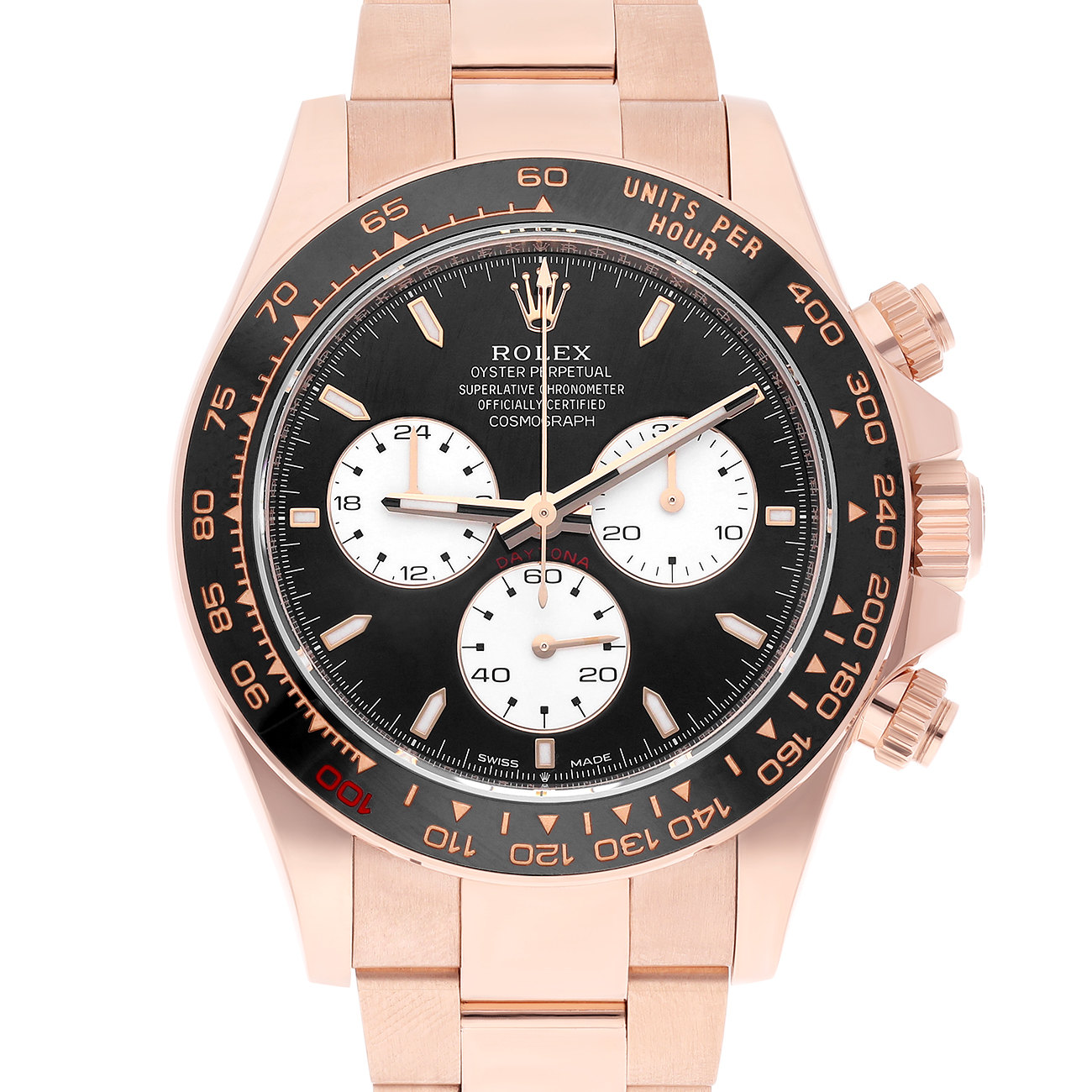 Rolex Cosmograph Daytona 126525LN “Le Mans” Black Dial Rose Gold Watch