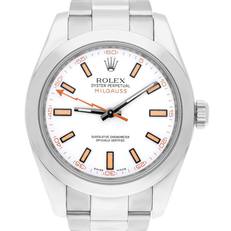 Rolex Milgauss 116400 40mm White Dial Stainless Steel Watch – alternate view