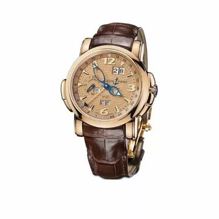 Ulysse Nardin GMT Perpetual Limited Edition 322-66 42mm Leather Strap 18K Rose Gold Watch