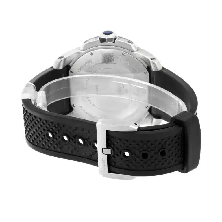 Cartier Calibre de Cartier W7100056 Automatic Diver Black Dial Rubber Strap Men's Watch – image 7