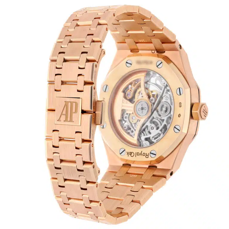 Audemars Piguet Royal Oak 15467OR.OO.1256OR.01 Double Skeletonized Balance Wheel Rose Gold Watch – image 9