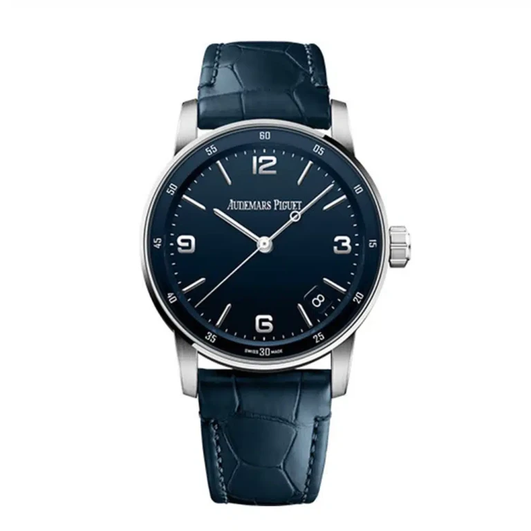Audemars Piguet Code 11.59 15210BC.OO.A321CR.01 Blue Dial White Gold with Blue Leather