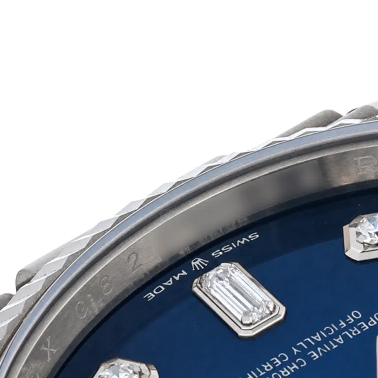 Rolex Day-Date 128239-0023 36mm President Blue Diamond Dial White Gold Watch 2023 – image 9