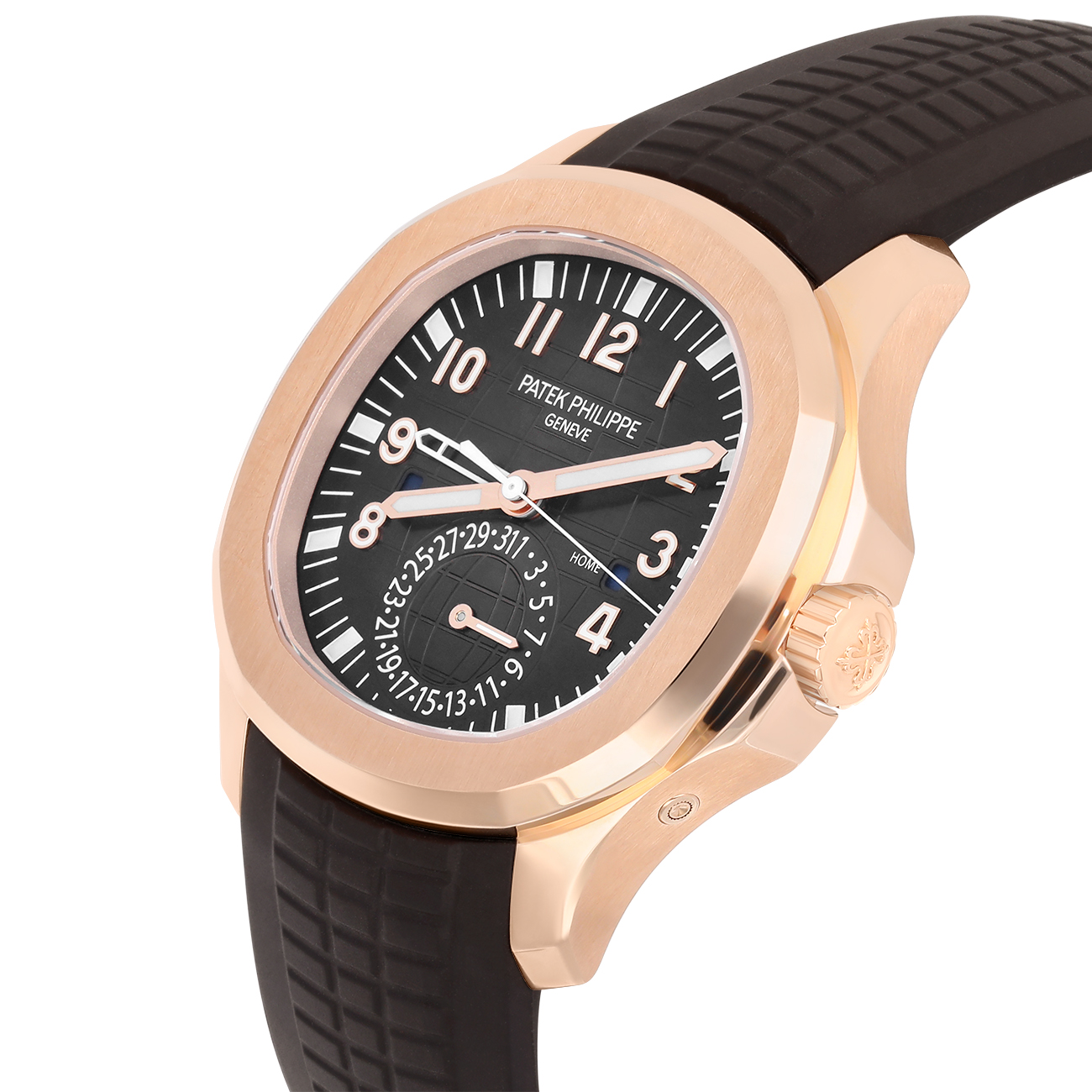 Patek Philippe Aquanaut 5164R-001 Brown Embossed Dial Rose Gold Watch