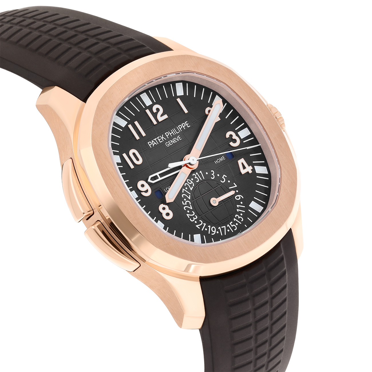 Patek Philippe Aquanaut 5164R-001 Brown Embossed Dial Rose Gold Watch