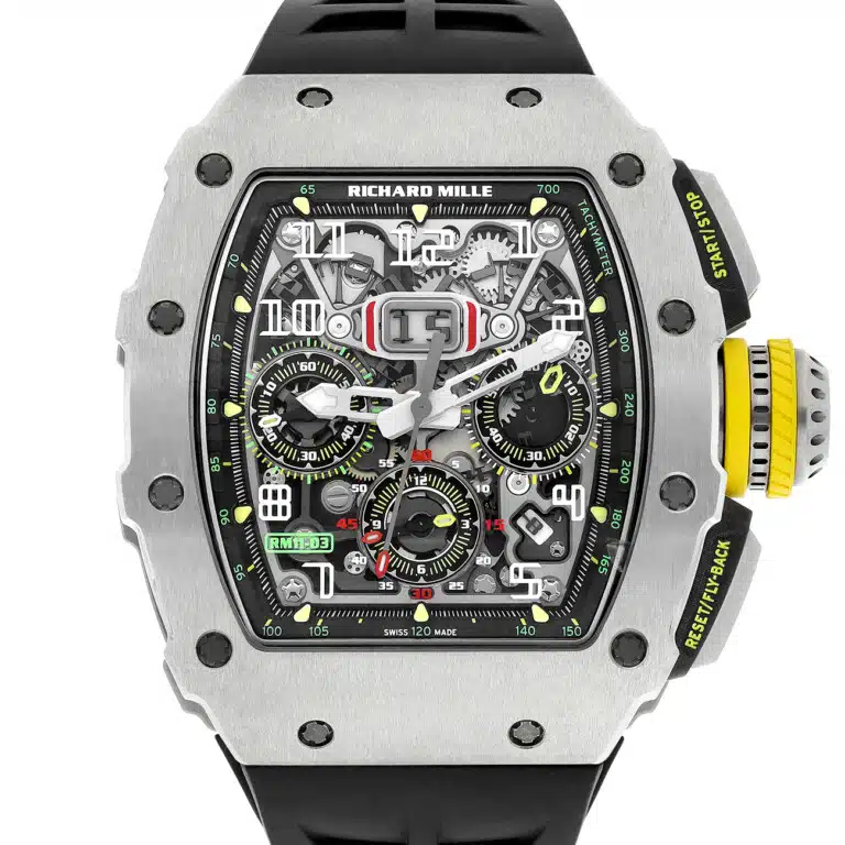 Richard Mille RM 11-03 Titanium Automatic Flyback Chronograph Rubber Strap Watch – image 2