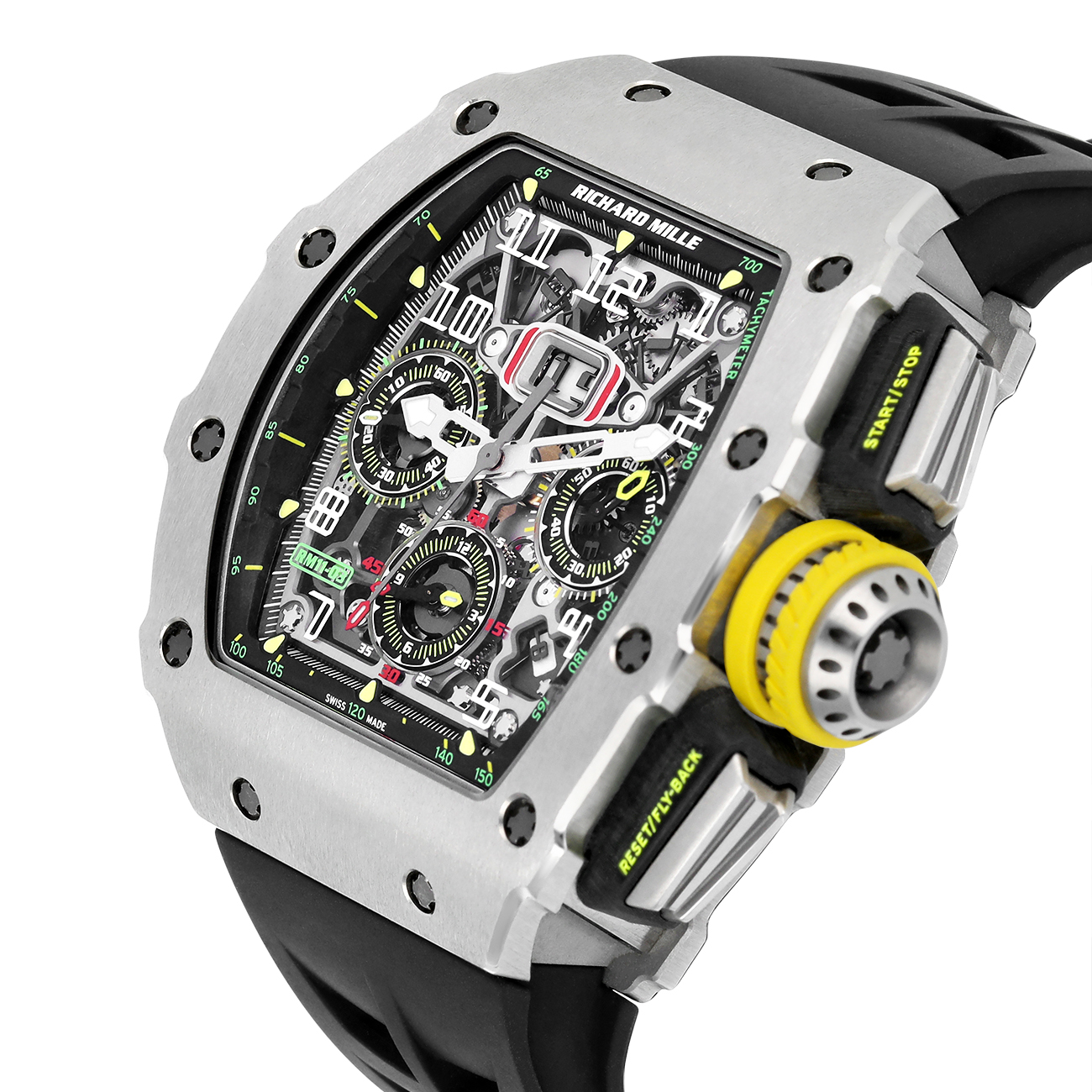 Richard Mille RM 11-03 Titanium Automatic Flyback Chronograph Rubber Strap Watch