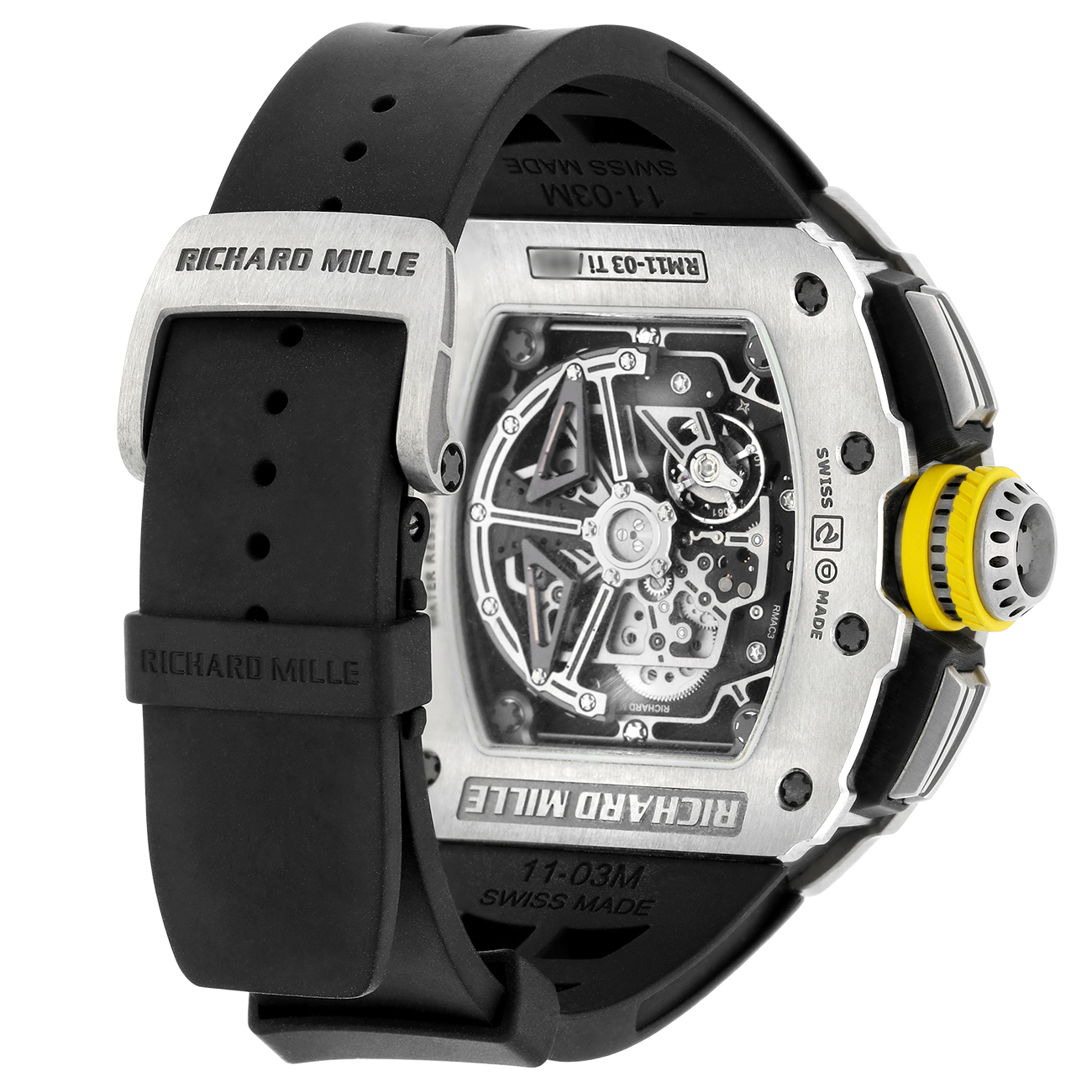 Richard Mille RM 11-03 Titanium Automatic Flyback Chronograph Rubber Strap Watch