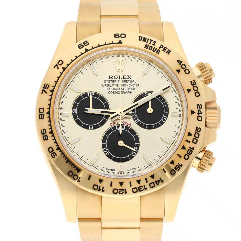 Rolex Cosmograph Daytona 126508-0006 40mm “Pikachu” Champagne Dial Black Sub Dial Yellow Gold Watch – image 3