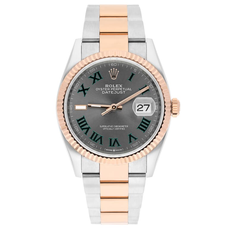 Rolex Datejust 126231-0030 36mm Wimbledon Dial Oyster Bracelet Stainless Steel & Rose Gold Watch 2025 – alternate view