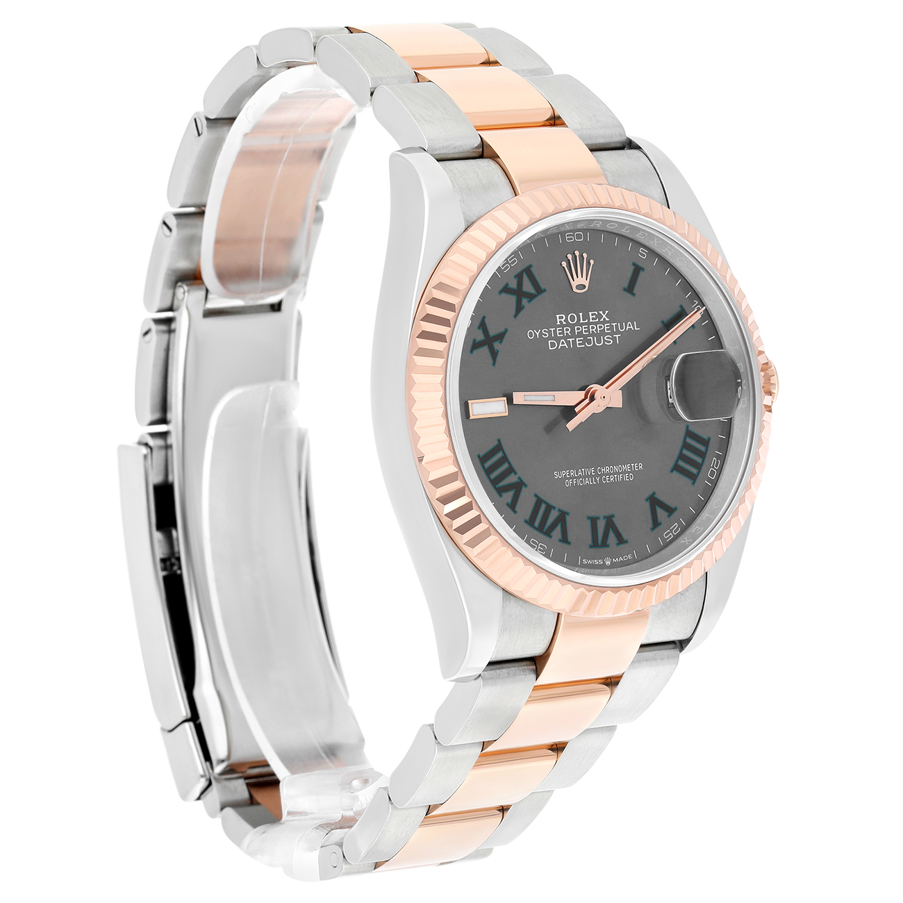 Rolex Datejust 126231-0030 36mm Wimbledon Dial Oyster Bracelet Stainless Steel & Rose Gold Watch 2025