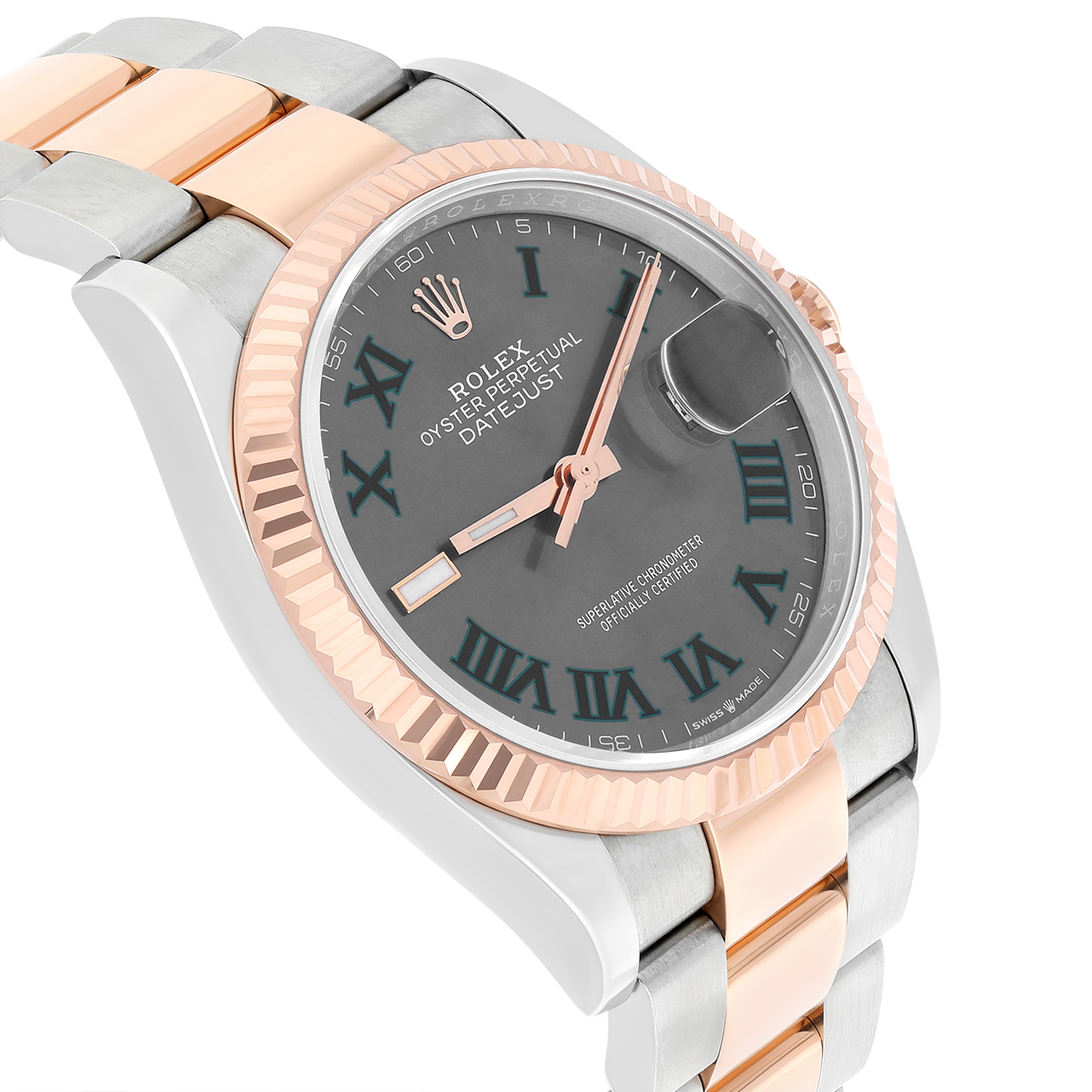 Rolex Datejust 126231-0030 36mm Wimbledon Dial Oyster Bracelet Stainless Steel & Rose Gold Watch 2025