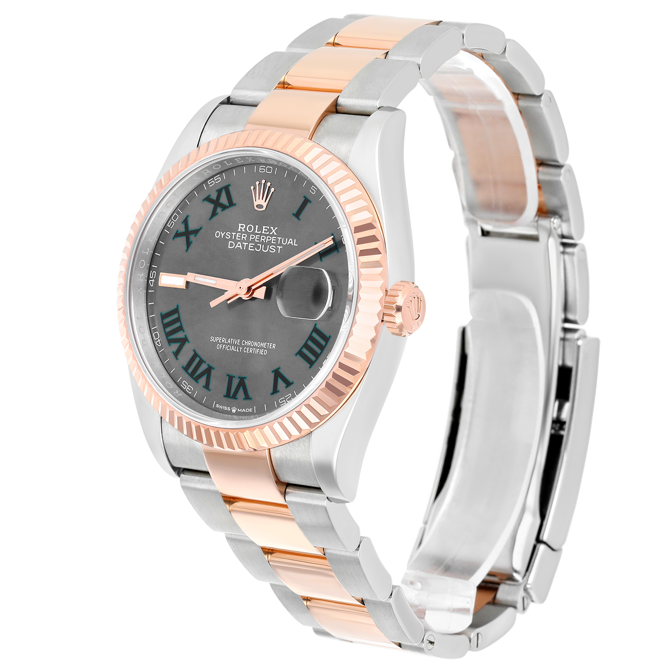 Rolex Datejust 126231-0030 36mm Wimbledon Dial Oyster Bracelet Stainless Steel & Rose Gold Watch 2025