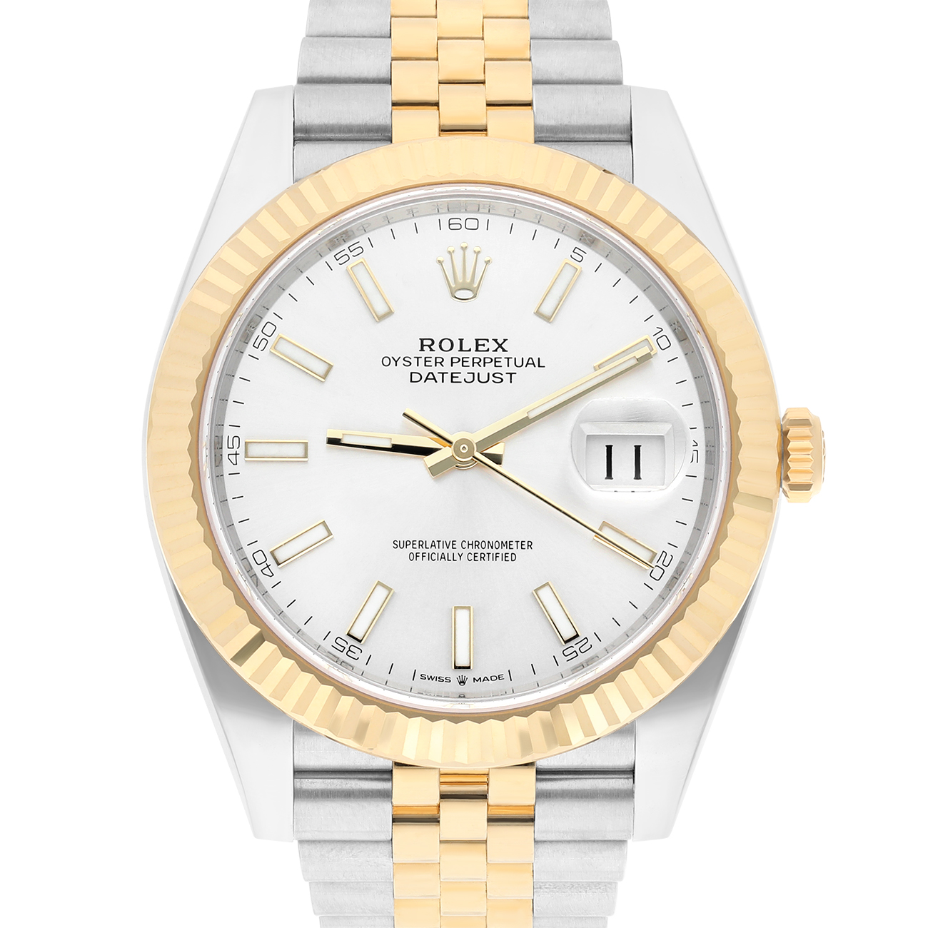 Rolex Datejust 126333-0002 Silver Index Dial Jubilee Stainless Steel/Yellow Gold Watch 2025