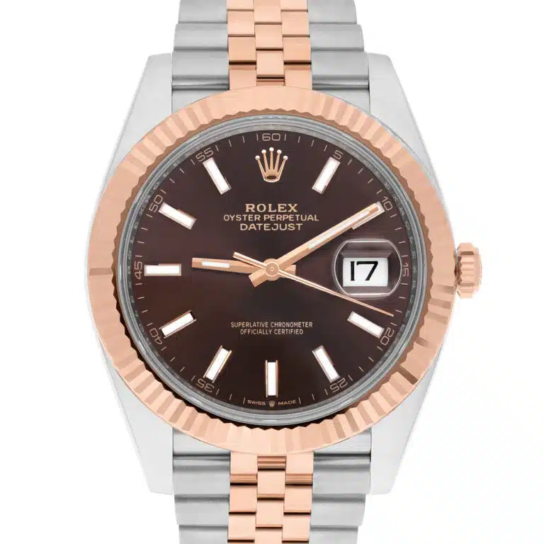 Rolex Datejust Jubilee 41mm 126331 Chocolate Index Dial Stainless Steel & Rose Gold Watch – image 2