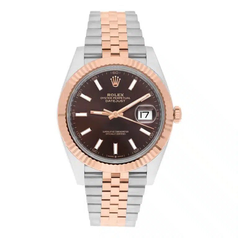 Rolex Datejust Jubilee 41mm 126331 Chocolate Index Dial Stainless Steel & Rose Gold Watch – image 3