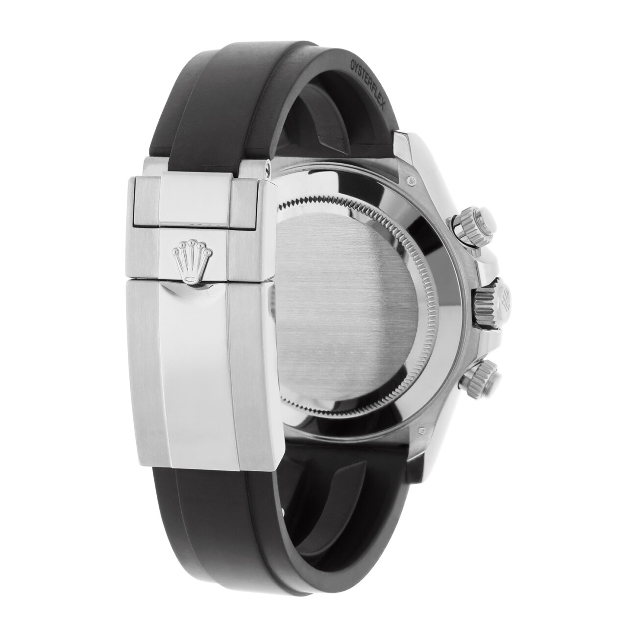 Rolex Cosmograph Daytona 116519LN-0038 Silver Black Subs Dial Oysterflex White Gold Watch