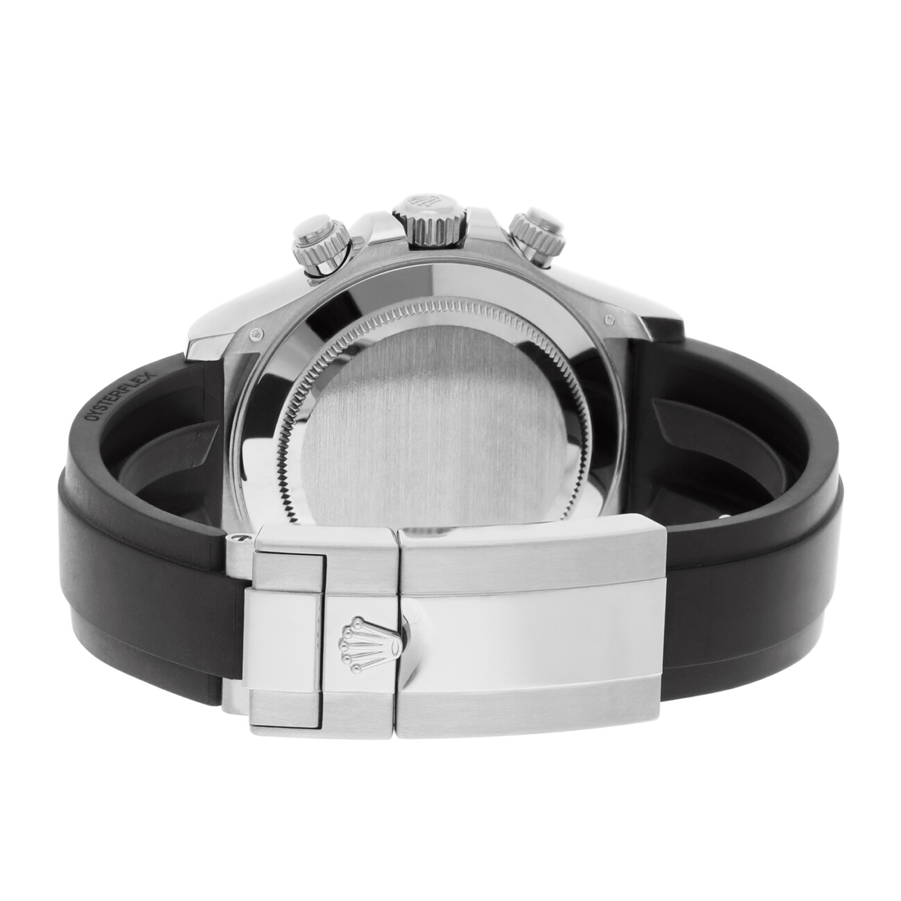 Rolex Cosmograph Daytona 116519LN-0038 Silver Black Subs Dial Oysterflex White Gold Watch