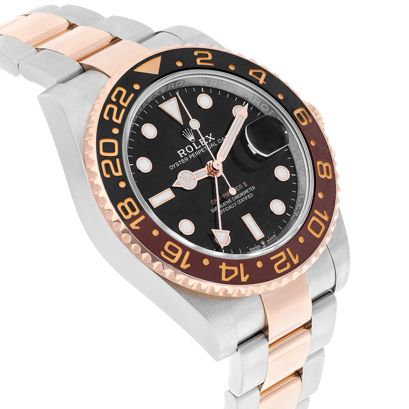 Rolex GMT-Master II 126711chnr-0002 40mm Black Dial Oyster Bracelet Stainless Steel and Rose Gold Watch